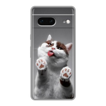 Силиконовый чехол на Google Pixel 7 с принтом Коты