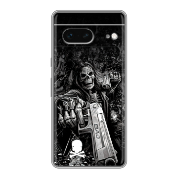 Силиконовый чехол на Google Pixel 7 с принтом Скелет