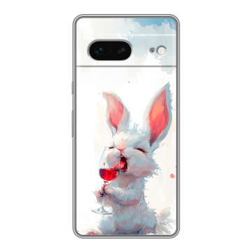 Силиконовый чехол на Google Pixel 7 с принтом кролик зайчик Силиконовый чехол на Google Pixel 7 с принтом кролик зайчик