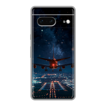 Силиконовый чехол на Google Pixel 7 с принтом самолет Силиконовый чехол на Google Pixel 7 с принтом самолет