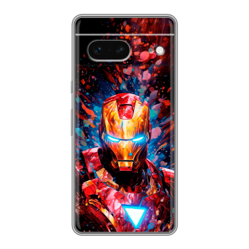Силиконовый чехол на Google Pixel 7 с принтом Железный человек Ironman Силиконовый чехол на Google Pixel 7 с принтом Железный человек Ironman