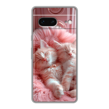 Силиконовый чехол на Google Pixel 7 с принтом котята котики Силиконовый чехол на Google Pixel 7 с принтом котята котики