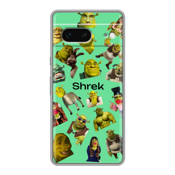 Силиконовый чехол на Google Pixel 7 с принтом Шрек Shrek Силиконовый чехол на Google Pixel 7 с принтом Шрек Shrek