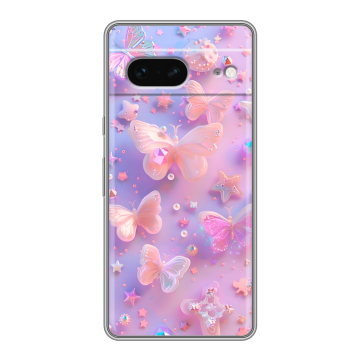 Силиконовый чехол на Google Pixel 7 с принтом Бабочки Силиконовый чехол на Google Pixel 7 с принтом Бабочки