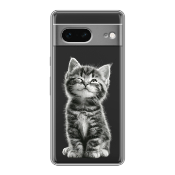 Силиконовый чехол на Google Pixel 7 с принтом Котенок Силиконовый чехол на Google Pixel 7 с принтом Котенок
