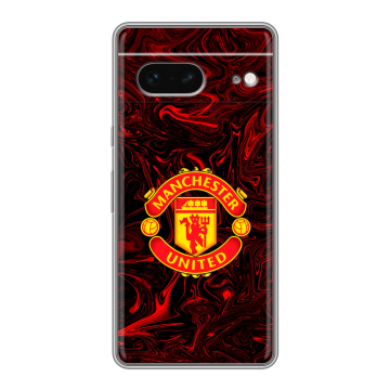 Силиконовый чехол на Google Pixel 7 с принтом Manchester United Силиконовый чехол на Google Pixel 7 с принтом Manchester United