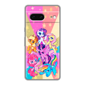 Силиконовый чехол на Google Pixel 7 с принтом My little pony Дружба чудо Силиконовый чехол на Google Pixel 7 с принтом My little pony Дружба чудо
