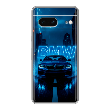 Силиконовый чехол на Google Pixel 7 с принтом BMW БМВ Силиконовый чехол на Google Pixel 7 с принтом BMW БМВ