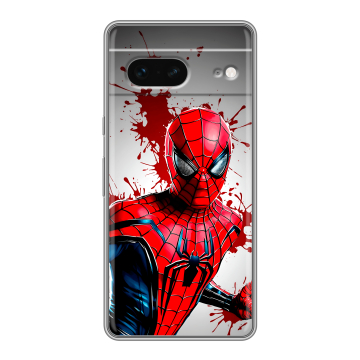 Силиконовый чехол на Google Pixel 7 с принтом Spiderman Человек паук Силиконовый чехол на Google Pixel 7 с принтом Spiderman Человек паук