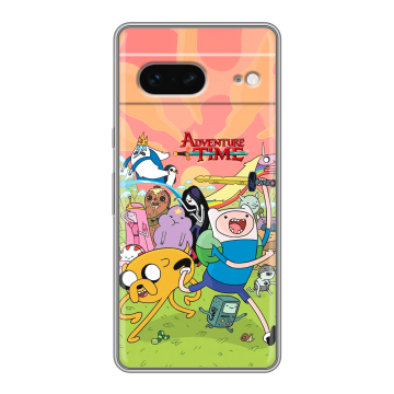 Силиконовый чехол на Google Pixel 7 с принтом Adventure time Время приключений Силиконовый чехол на Google Pixel 7 с принтом Adventure time Время приключений