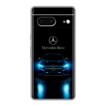 Силиконовый чехол на Google Pixel 7 с принтом Mercedes Мерседес Силиконовый чехол на Google Pixel 7 с принтом Mercedes Мерседес