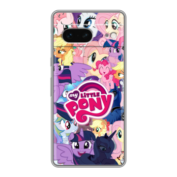 Силиконовый чехол на Google Pixel 7 с принтом My little pony Дружба чудо Силиконовый чехол на Google Pixel 7 с принтом My little pony Дружба чудо