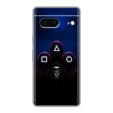 Силиконовый чехол на Google Pixel 7 с принтом Игра Кальмара Силиконовый чехол на Google Pixel 7 с принтом Игра Кальмара