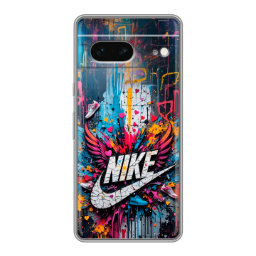 Силиконовый чехол на Google Pixel 7 с принтом Nike Найк Силиконовый чехол на Google Pixel 7 с принтом Nike Найк