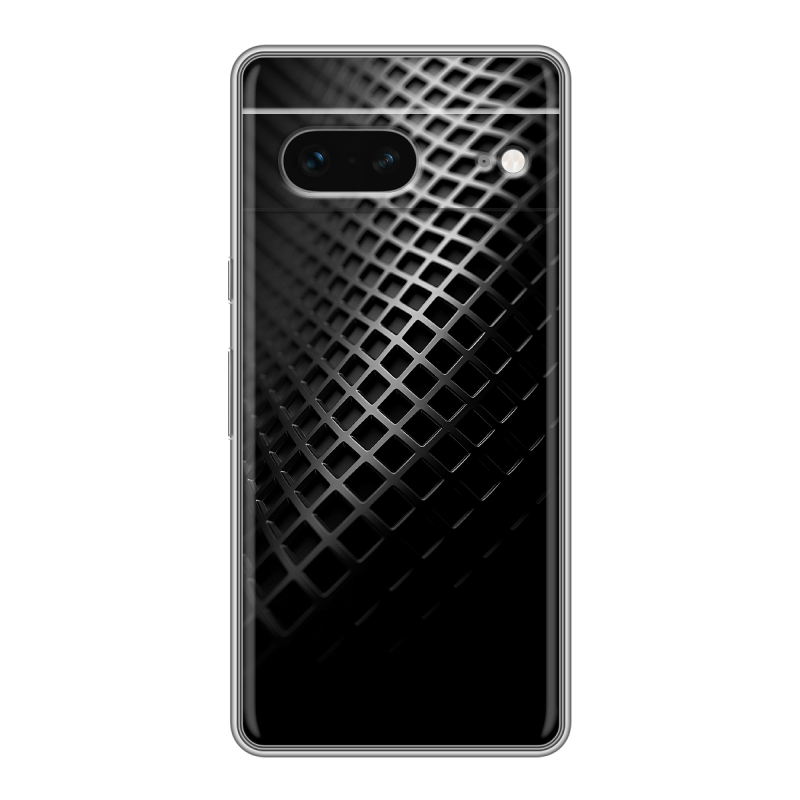 Силиконовый чехол на Google Pixel 7 с принтом Текстура металла Силиконовый чехол на Google Pixel 7 с принтом Текстура металла