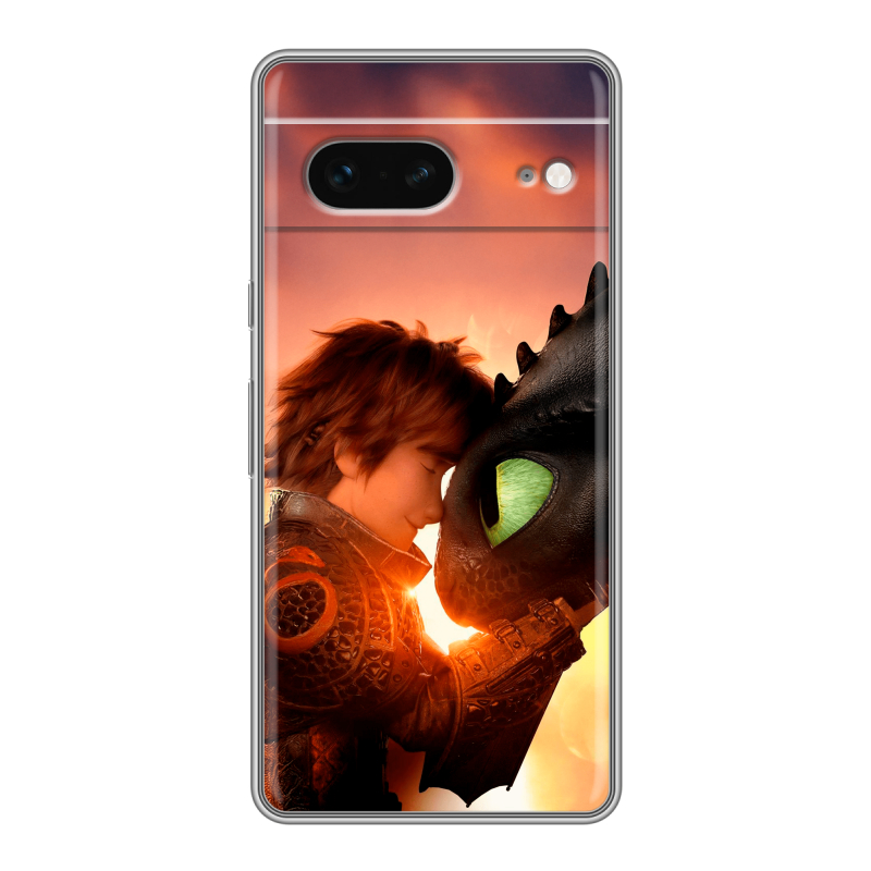 Силиконовый чехол на Google Pixel 7 с принтом Как приручить дракона Силиконовый чехол на Google Pixel 7 с принтом Как приручить дракона