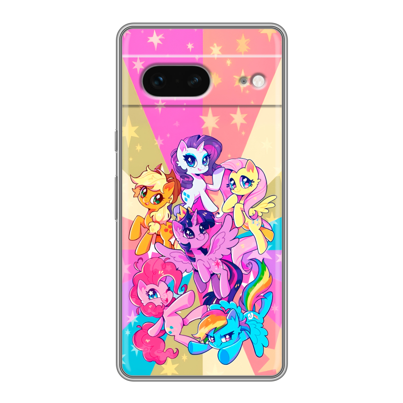 Силиконовый чехол на Google Pixel 7 с принтом My little pony Дружба чудо Силиконовый чехол на Google Pixel 7 с принтом My little pony Дружба чудо