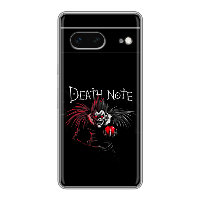 Силиконовый противоударный чехол на Google Pixel 7 с принтом Death note Тетрадь смерти Силиконовый противоударный чехол на Google Pixel 7 с принтом Death note Тетрадь смерти