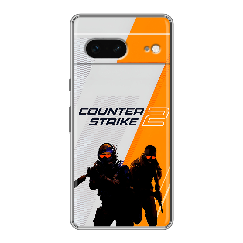 Силиконовый противоударный чехол на Google Pixel 7 с принтом Counter Strike Силиконовый противоударный чехол на Google Pixel 7 с принтом Counter Strike
