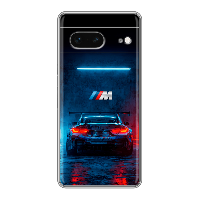 Силиконовый чехол на Google Pixel 7 с принтом BMW БМВ Силиконовый чехол на Google Pixel 7 с принтом BMW БМВ