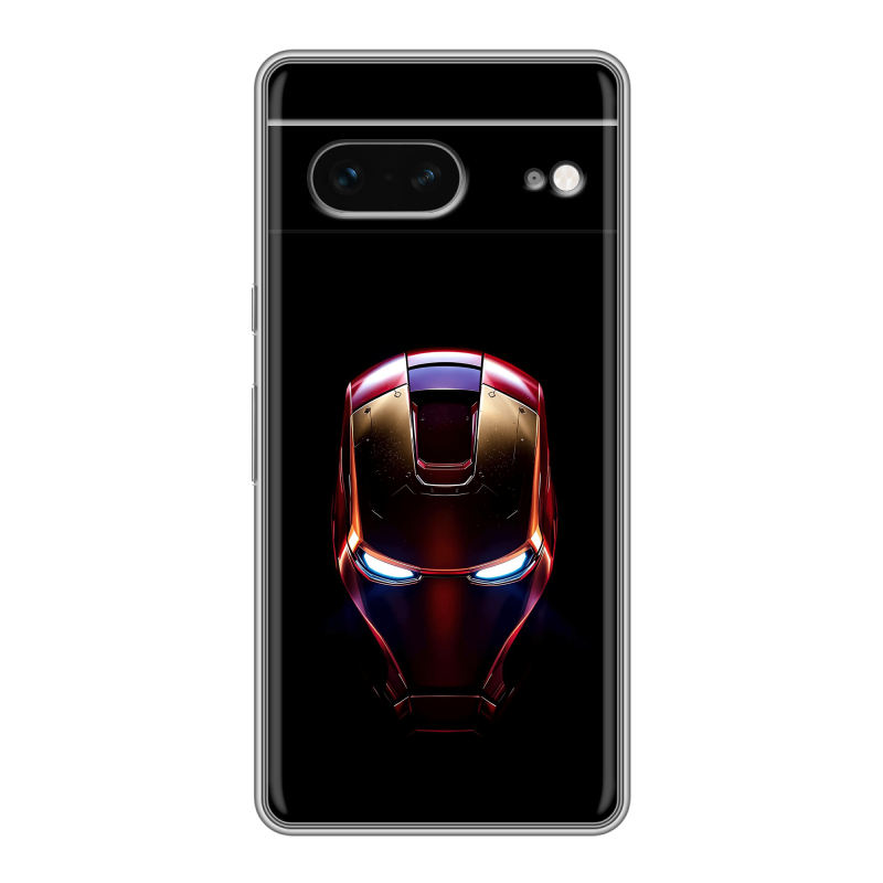 Силиконовый чехол на Google Pixel 7 с принтом IronMan Железный человек Силиконовый чехол на Google Pixel 7 с принтом IronMan Железный человек