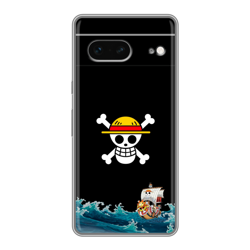 Силиконовый противоударный чехол на Google Pixel 7 с принтом One Piece Ван Пис Силиконовый противоударный чехол на Google Pixel 7 с принтом One Piece Ван Пис