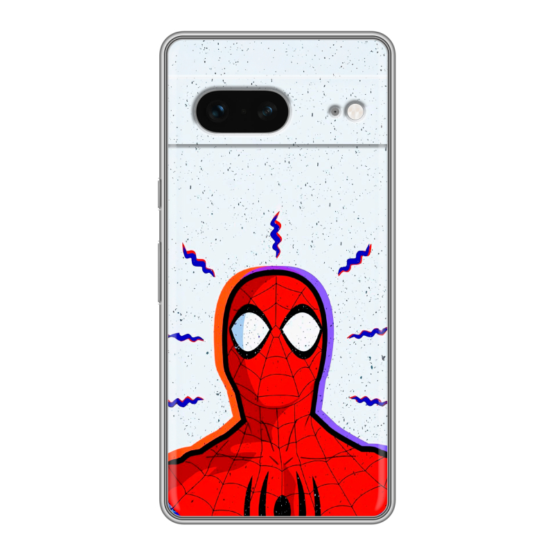Силиконовый противоударный чехол на Google Pixel 7 с принтом Spiderman Человек паук Силиконовый противоударный чехол на Google Pixel 7 с принтом Spiderman Человек паук