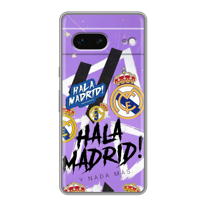 Силиконовый противоударный чехол на Google Pixel 7 с принтом Real Madrid Реал Мадрид Силиконовый противоударный чехол на Google Pixel 7 с принтом Real Madrid Реал Мадрид