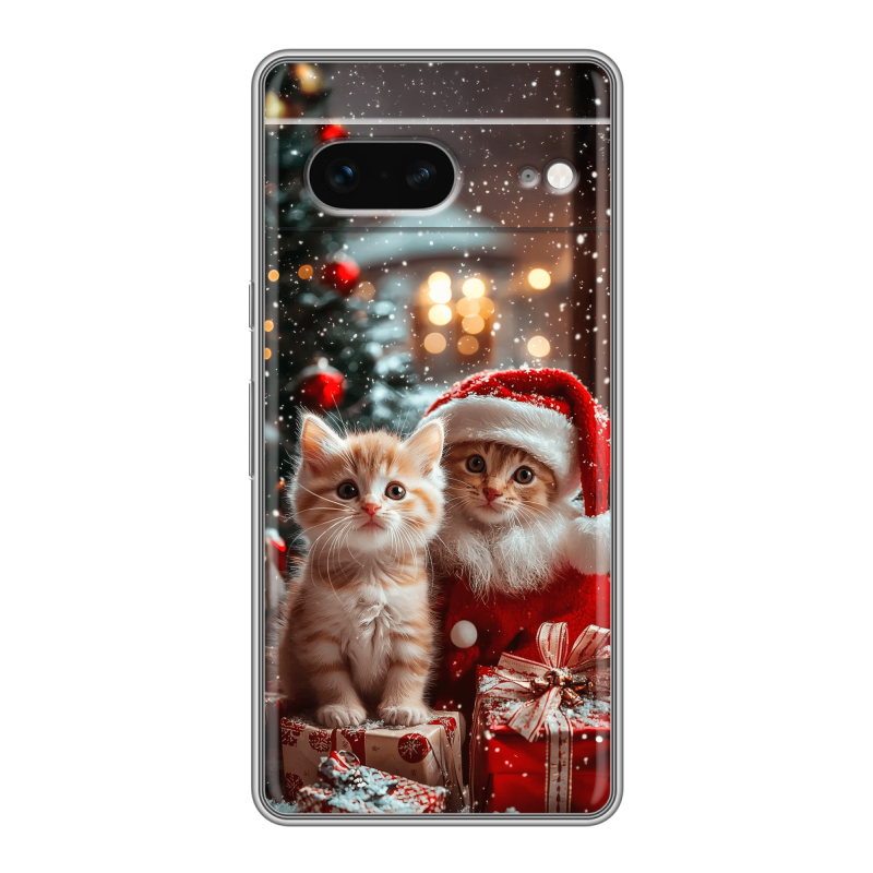 Силиконовый чехол на Google Pixel 7 с принтом Новый год Силиконовый чехол на Google Pixel 7 с принтом Новый год