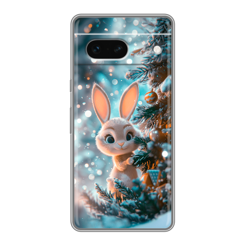 Силиконовый чехол на Google Pixel 7 с принтом Новый год Силиконовый чехол на Google Pixel 7 с принтом Новый год