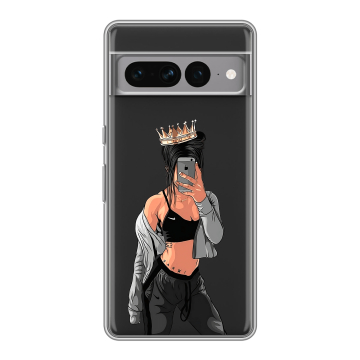 Силиконовый чехол на Google Pixel 7 Pro с принтом Женские принты Силиконовый чехол на Google Pixel 7 Pro с принтом Женские принты