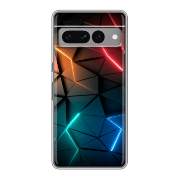 Силиконовый чехол на Google Pixel 7 Pro с принтом Абстракция неон Силиконовый чехол на Google Pixel 7 Pro с принтом Абстракция неон