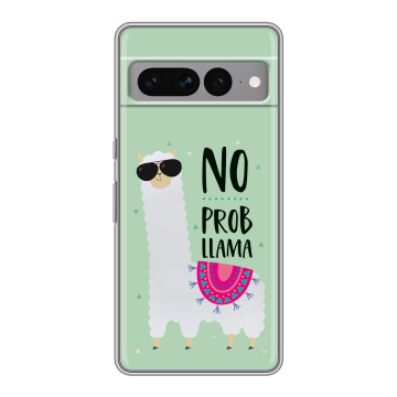 Силиконовый чехол на Google Pixel 7 Pro с принтом Лама Силиконовый чехол на Google Pixel 7 Pro с принтом Лама