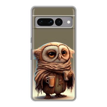 Силиконовый чехол на Google Pixel 7 Pro с принтом Сова Силиконовый чехол на Google Pixel 7 Pro с принтом Сова