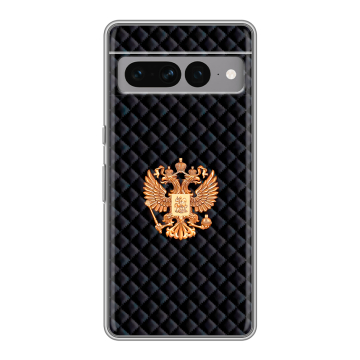 Силиконовый чехол на Google Pixel 7 Pro с принтом Герб России принт Силиконовый чехол на Google Pixel 7 Pro с принтом Герб России принт