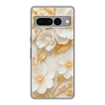 Силиконовый чехол на Google Pixel 7 Pro с принтом Цветы Силиконовый чехол на Google Pixel 7 Pro с принтом Цветы