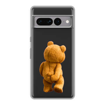 Силиконовый чехол на Google Pixel 7 Pro с принтом Медведь Силиконовый чехол на Google Pixel 7 Pro с принтом Медведь