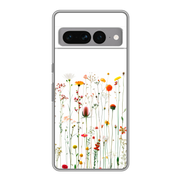 Силиконовый чехол на Google Pixel 7 Pro с принтом цветы Силиконовый чехол на Google Pixel 7 Pro с принтом цветы