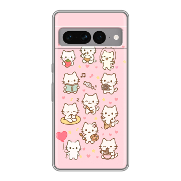 Силиконовый чехол на Google Pixel 7 Pro с принтом Hello Kitty Хелоу Кити Силиконовый чехол на Google Pixel 7 Pro с принтом Hello Kitty Хелоу Кити