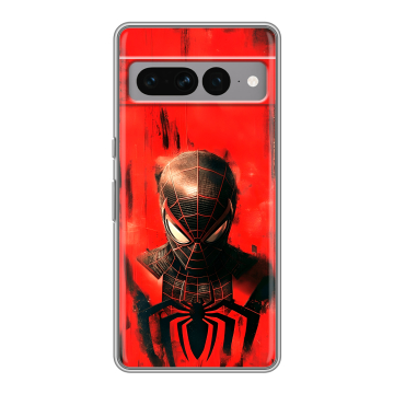 Силиконовый чехол на Google Pixel 7 Pro с принтом человек паук spiderman Силиконовый чехол на Google Pixel 7 Pro с принтом человек паук spiderman