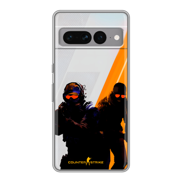 Силиконовый чехол на Google Pixel 7 Pro с принтом Контер страйк Counter strike Силиконовый чехол на Google Pixel 7 Pro с принтом Контер страйк Counter strike