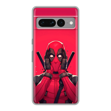 Силиконовый чехол на Google Pixel 7 Pro с принтом Дедпул Deadpool Силиконовый чехол на Google Pixel 7 Pro с принтом Дедпул Deadpool