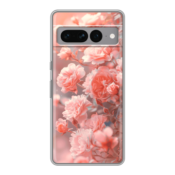 Силиконовый чехол на Google Pixel 7 Pro с принтом Розы цветы Силиконовый чехол на Google Pixel 7 Pro с принтом Розы цветы
