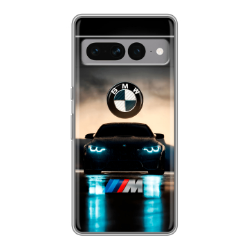 Силиконовый чехол на Google Pixel 7 Pro с принтом БМВ BMW Силиконовый чехол на Google Pixel 7 Pro с принтом БМВ BMW