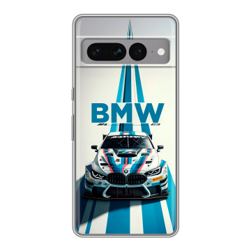 Силиконовый чехол на Google Pixel 7 Pro с принтом БМВ BMW Силиконовый чехол на Google Pixel 7 Pro с принтом БМВ BMW