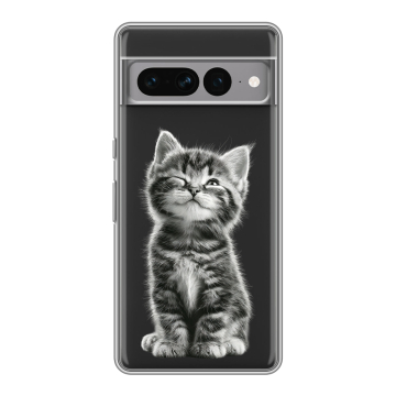 Силиконовый чехол на Google Pixel 7 Pro с принтом Котенок Силиконовый чехол на Google Pixel 7 Pro с принтом Котенок