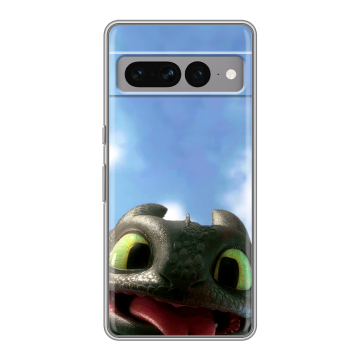 Силиконовый чехол на Google Pixel 7 Pro с принтом Как приручить дракона Силиконовый чехол на Google Pixel 7 Pro с принтом Как приручить дракона
