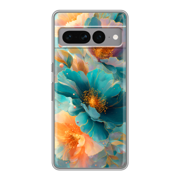 Силиконовый чехол на Google Pixel 7 Pro с принтом Цветы Силиконовый чехол на Google Pixel 7 Pro с принтом Цветы