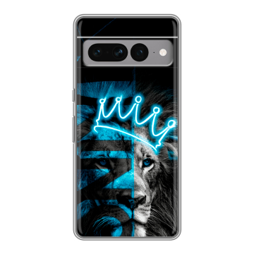 Силиконовый чехол на Google Pixel 7 Pro с принтом Король лев Силиконовый чехол на Google Pixel 7 Pro с принтом Король лев
