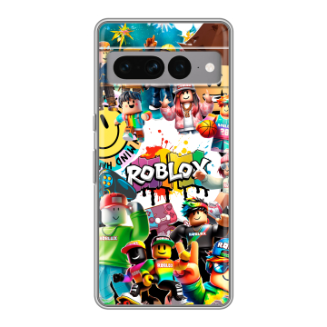 Силиконовый чехол на Google Pixel 7 Pro с принтом Roblox Роблокс Силиконовый чехол на Google Pixel 7 Pro с принтом Roblox Роблокс